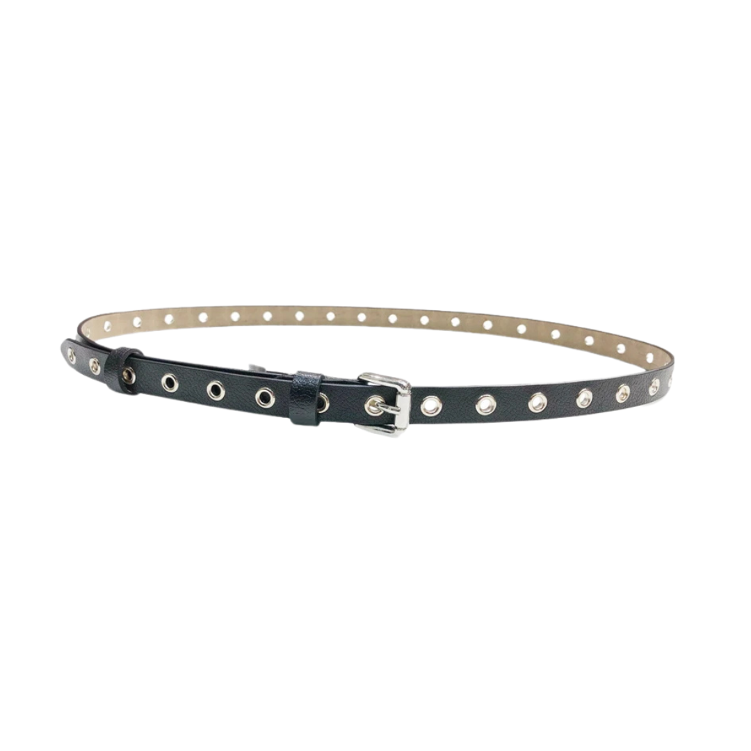 Bucket Belt - Black/Silver- ONE SIZE