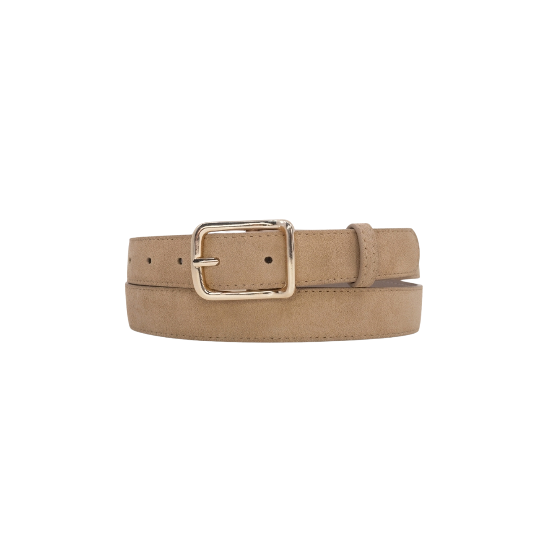 Suede Belt - Beige