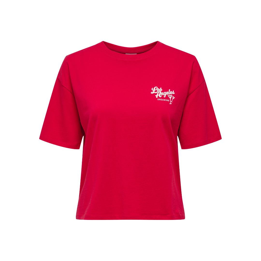 Cally Backprint Tee - Red