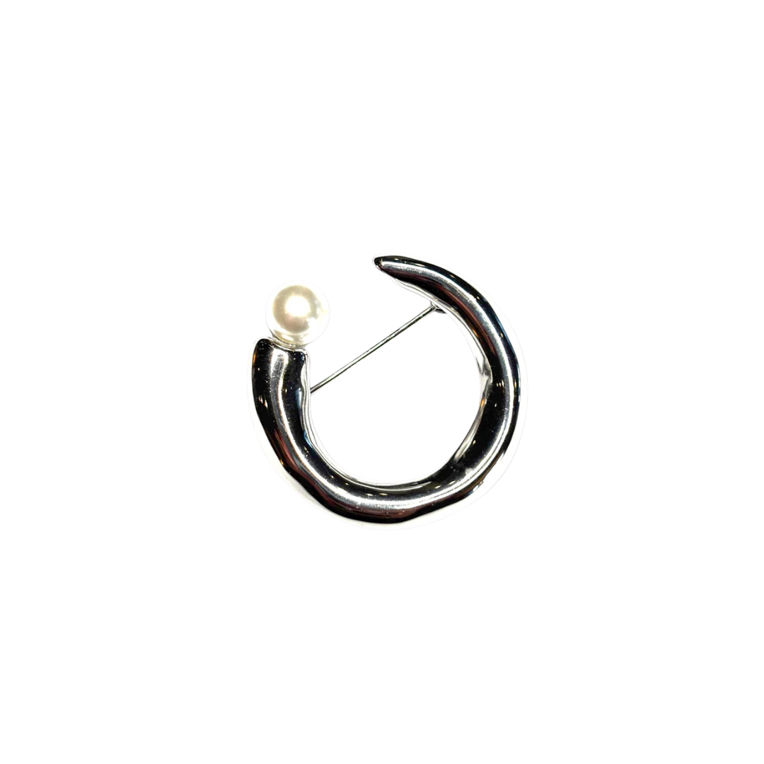 Pearl Brooch - Steel