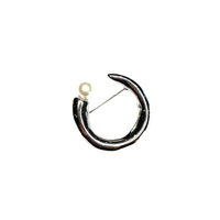 Pearl Brooch - Steel