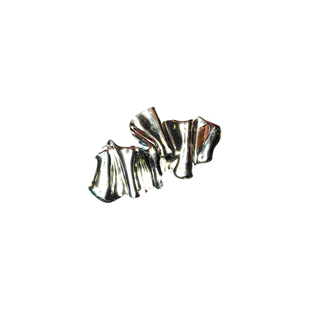 Wave Brooch - Steel