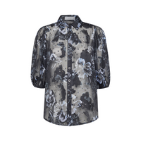 Ella Shirt - Black/L. Blue