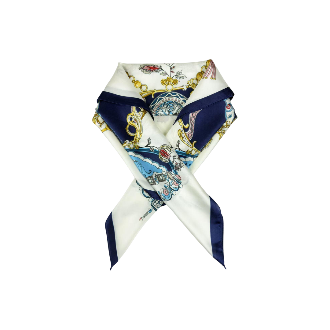 Batik Scarf - Navy