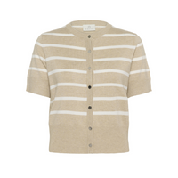 Lizza Cardigan - F. Grey/Chalk
