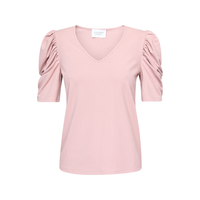 Vya V-neck Top - Mauve