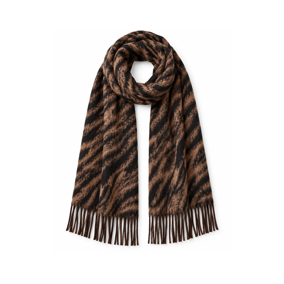 Zahra Scarf - Brown Zebra