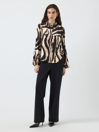 Asina Shirt - Brown/Graphic