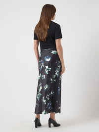 Pella Maxi Skirt - Black Flower