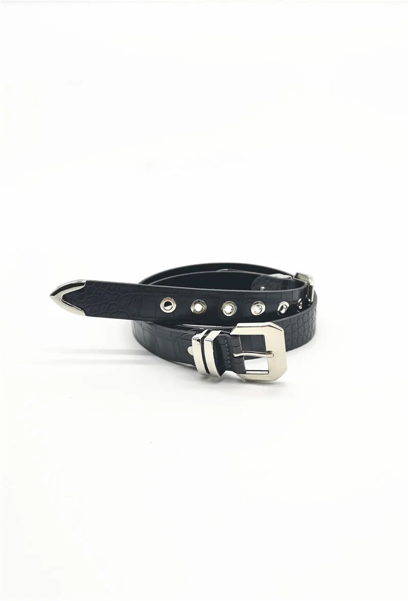 Double Belt - Grey/SIlver