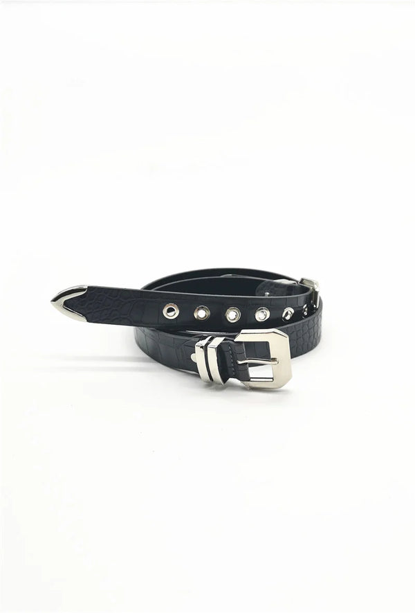 Double Belt - Grey/SIlver