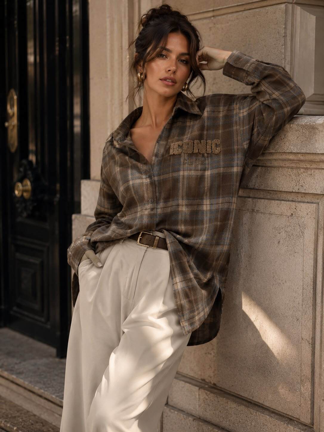 Iconic Shirt - Brown Checked