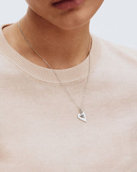 Heart To Heart Necklace - Steel