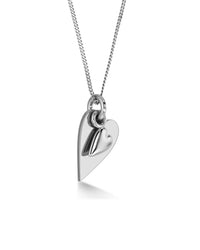 Heart To Heart Necklace - Steel