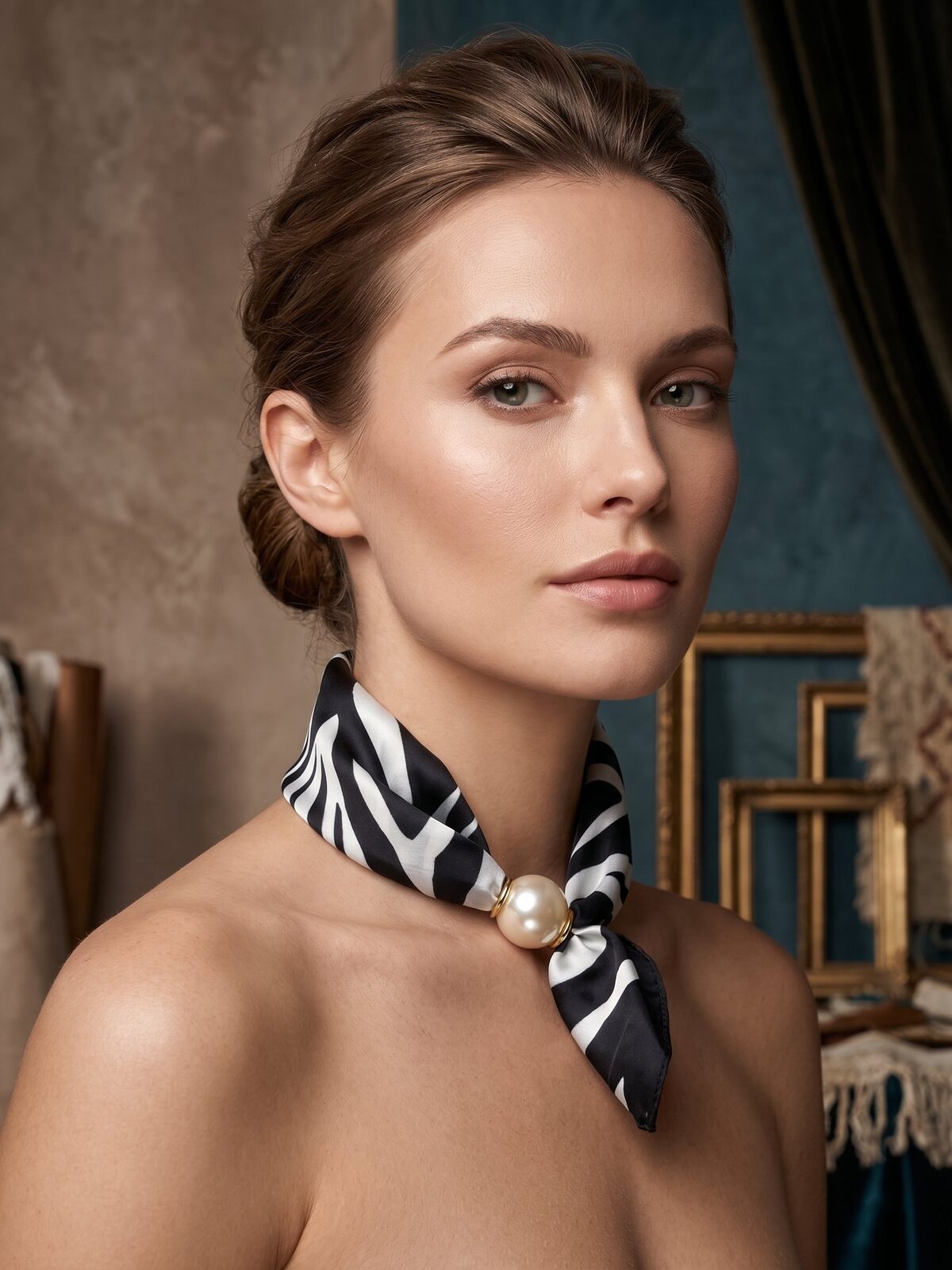 Magnetic Scarf - Zebra
