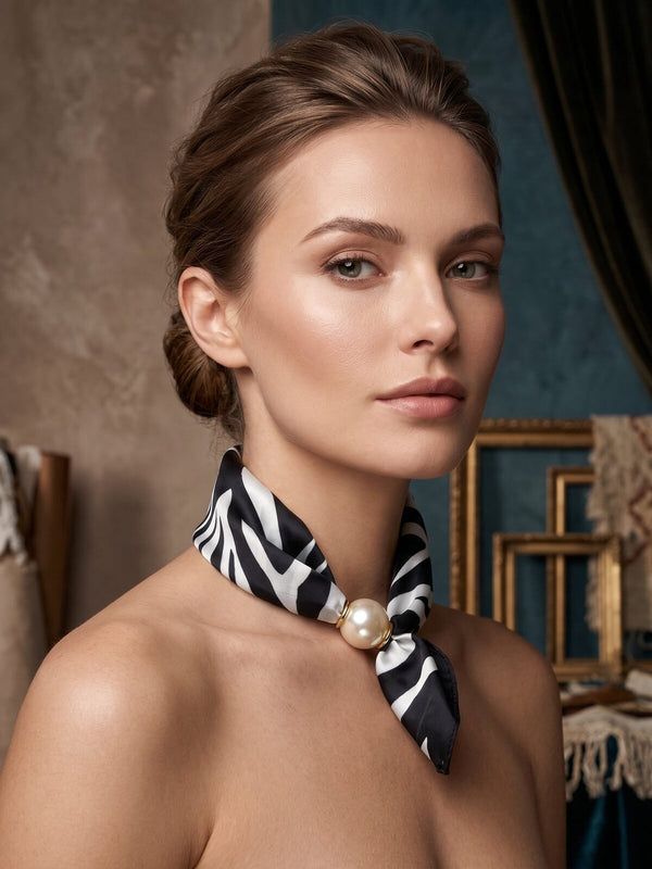 Magnetic Scarf - Zebra