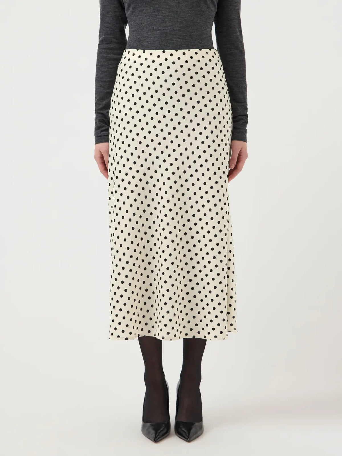 Pella Midi Skirt - Birch/Dots