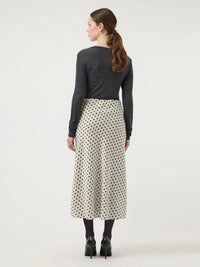 Pella Midi Skirt - Birch/Dots