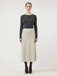 Pella Midi Skirt - Birch/Dots