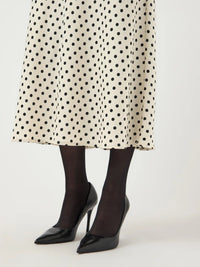 Pella Midi Skirt - Birch/Dots