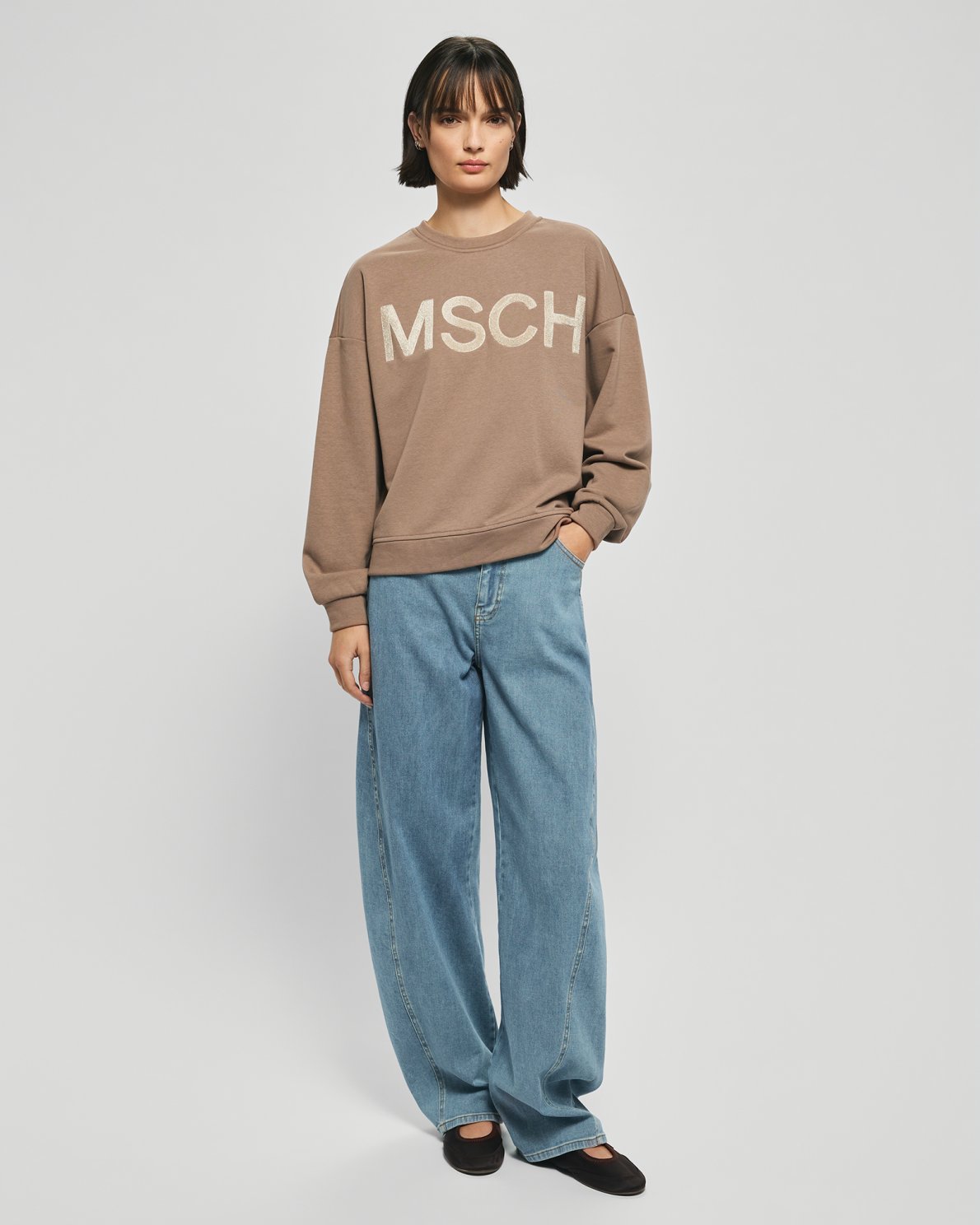 Mela Briena Sweat - Mountain/Oatmeal
