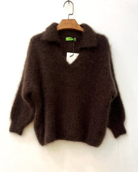 Deana Mohair Knit - Maroon