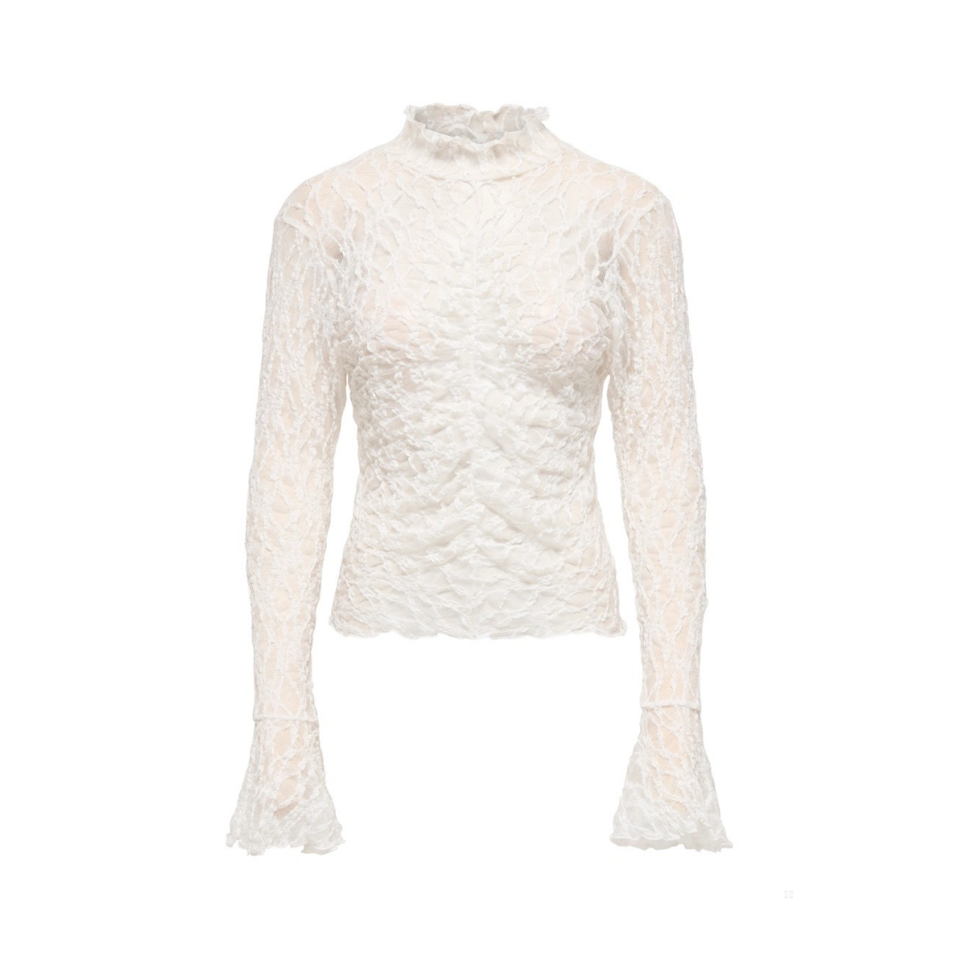 Lala Lace Top - Cloud Dancer