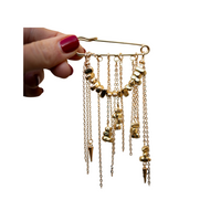 Brosch Chain Pin - Gold