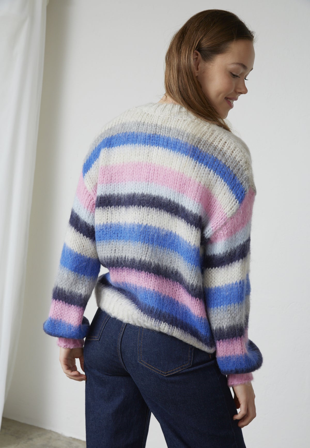 Lidar Cardigan - Blue/Pink
