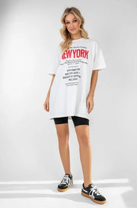 New York Oversize Tee - ONE SIZE
