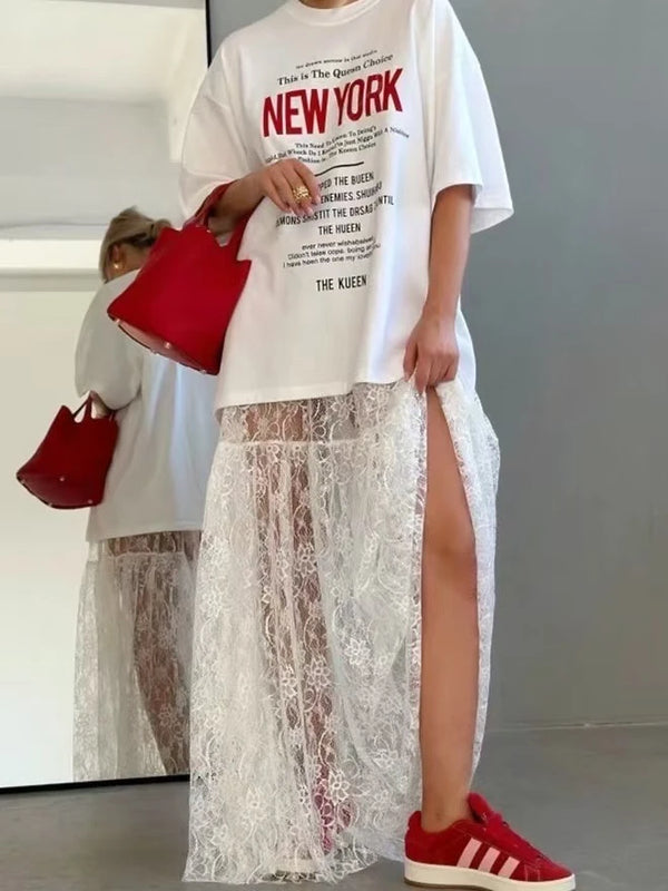 New York Oversize Tee - ONE SIZE