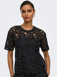 Vanya Lace Top - Black